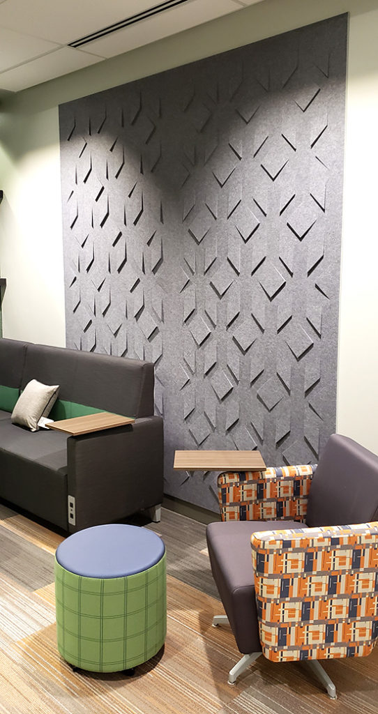 umb bank project felt wall panels